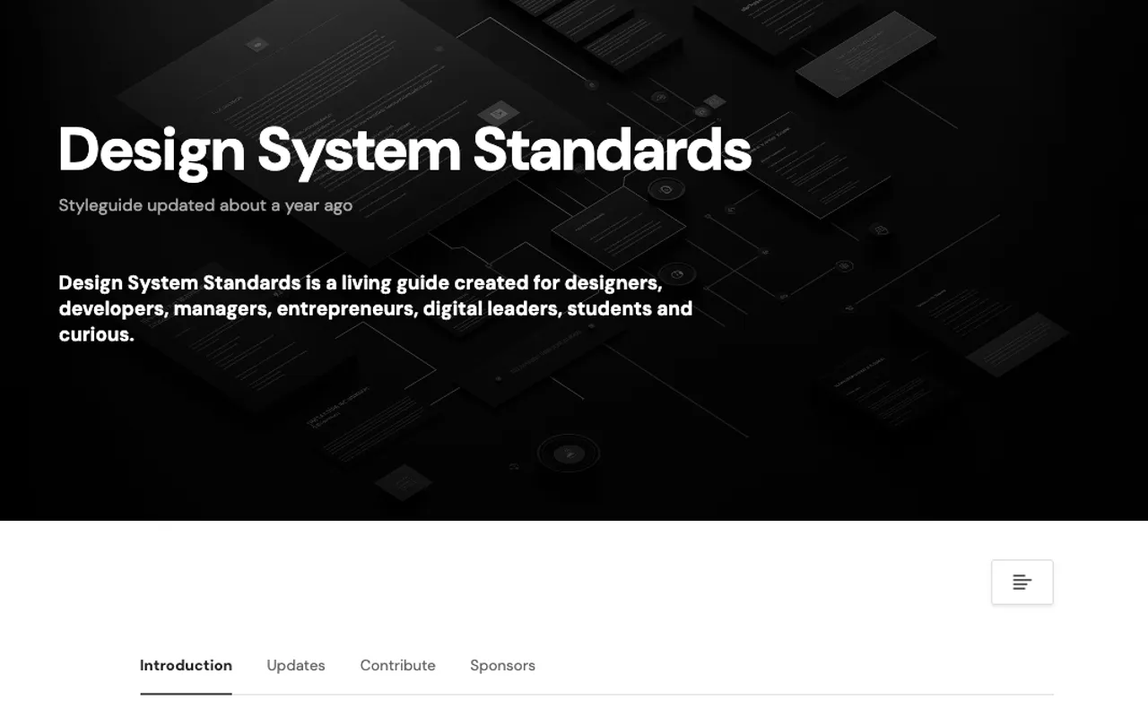Anteprima di Design System Standards