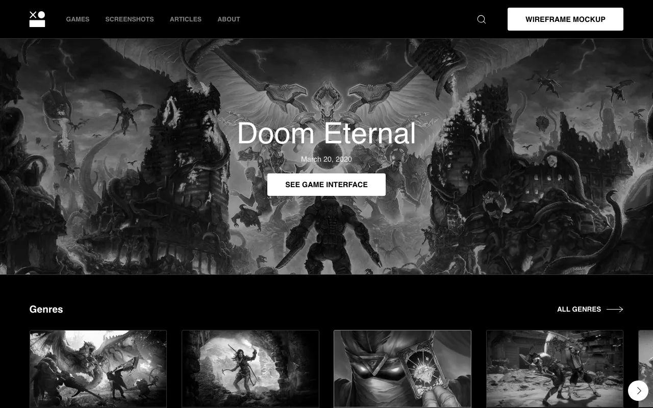 Anteprima di Interface game, raccolta di UI di giochi