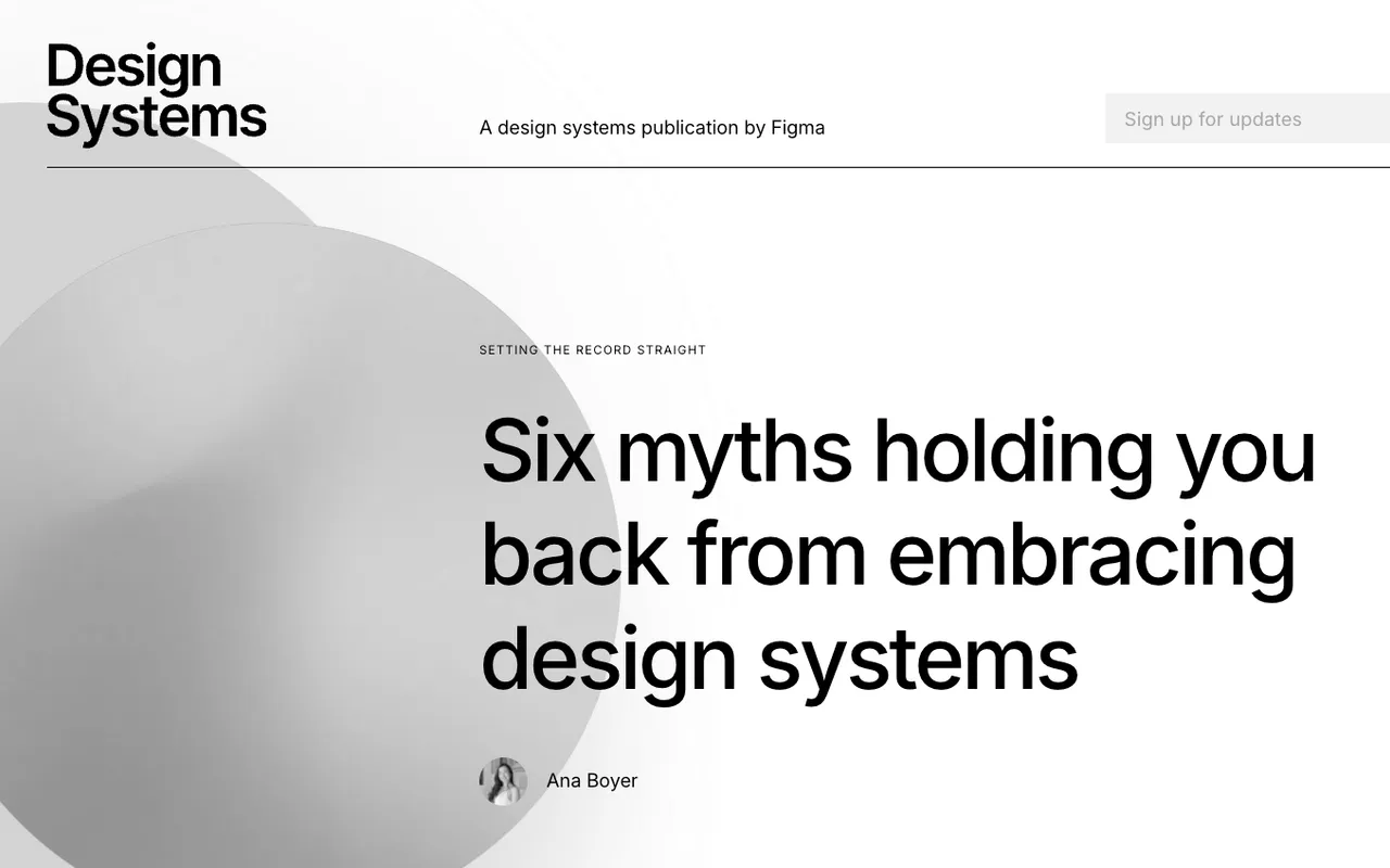 Anteprima di Raccolta di design system per Figma, con articoli, tips e suggerimenti