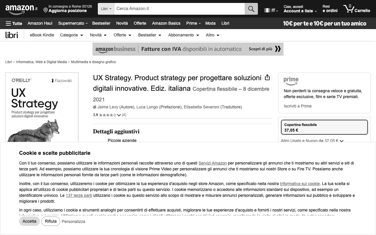 Anteprima di UX Strategy, libro sulla UX